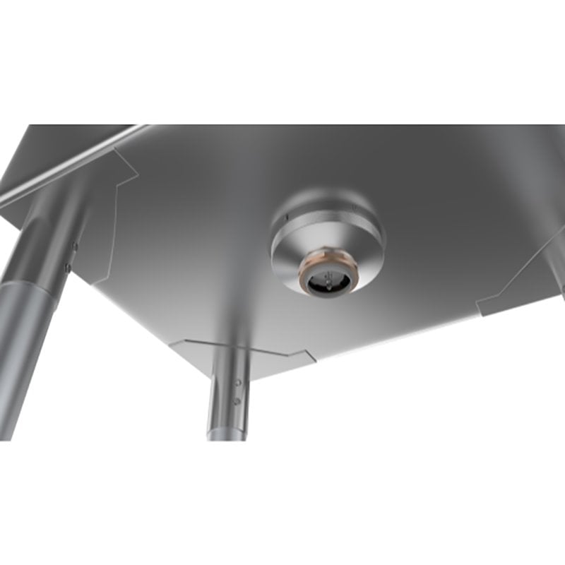 Pemberly Row Silver 12x16x10 Right NSF Stainless Steel Kitchen Prep/Utility Sink