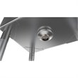 Pemberly Row Silver 12x16x10 Right NSF Stainless Steel Kitchen Prep/Utility Sink