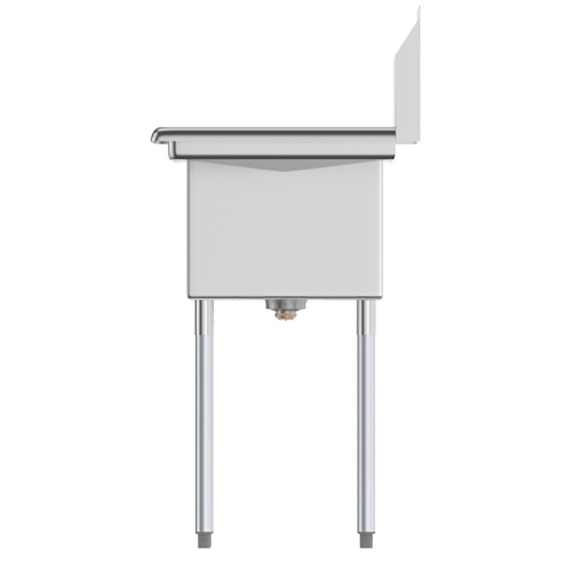 Pemberly Row 14x16x11 NSF Stainless Steel Kitchen Prep/Utility Sink in Silver