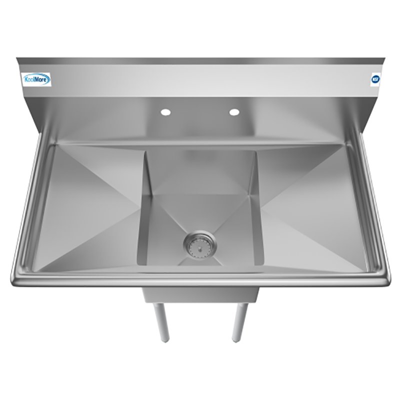 Pemberly Row 14x16x11 NSF Stainless Steel Kitchen Prep/Utility Sink in Silver