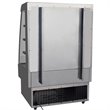 Pemberly Row Silver Open-Air Merchandiser Stainless Steel Grab & Go Refrigerator