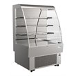 Pemberly Row Silver Open-Air Merchandiser Stainless Steel Grab & Go Refrigerator