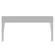 Pemberly Row 12x24 NSF Stainless Steel Wall Mount Shelf for Kitchen in Silver