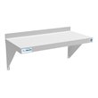 Pemberly Row 12x24 NSF Stainless Steel Wall Mount Shelf for Kitchen in Silver