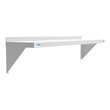 Pemberly Row 12x48 NSF Stainless Steel Wall Mount Shelf for Kitchen in Silver