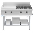 Pemberly Row 30x48 Heavy Duty 16-Gauge Stainless Steel Equipment Stand in Silver