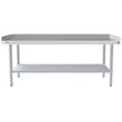 Pemberly Row 30x60 Heavy Duty 16-Gauge Stainless Steel Equipment Stand in Silver