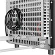 Pemberly Row Storage Basket Stainless Steel Built-In Ice Maker Machine in Silver