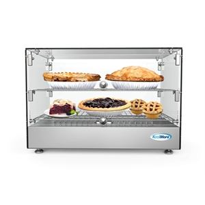 Pemberly Row Modern 22&quot Glass Countertop Display Warmer 17 cu. ft.