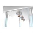 Pemberly Row Silver 10x14x10 3-Compartment Stainless Steel Kitchen Sink & Faucet