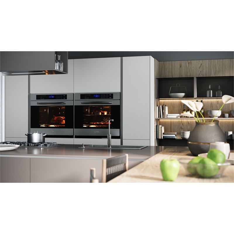 Pemberly Row 5 cu. ft. Stainless Steel Electric Convection Oven.