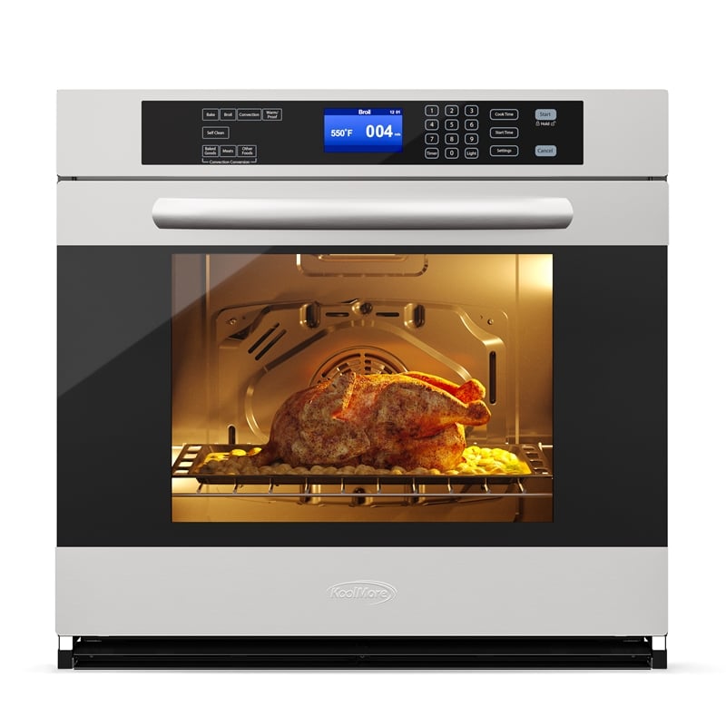 Pemberly Row 5 cu. ft. Stainless Steel Electric Convection Oven.