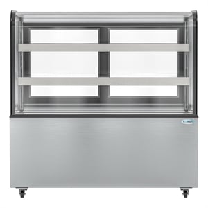 Pemberly Row 47&quot Dry Bakery Display Case w/ Front Glass Protection - 14 cu. ft.