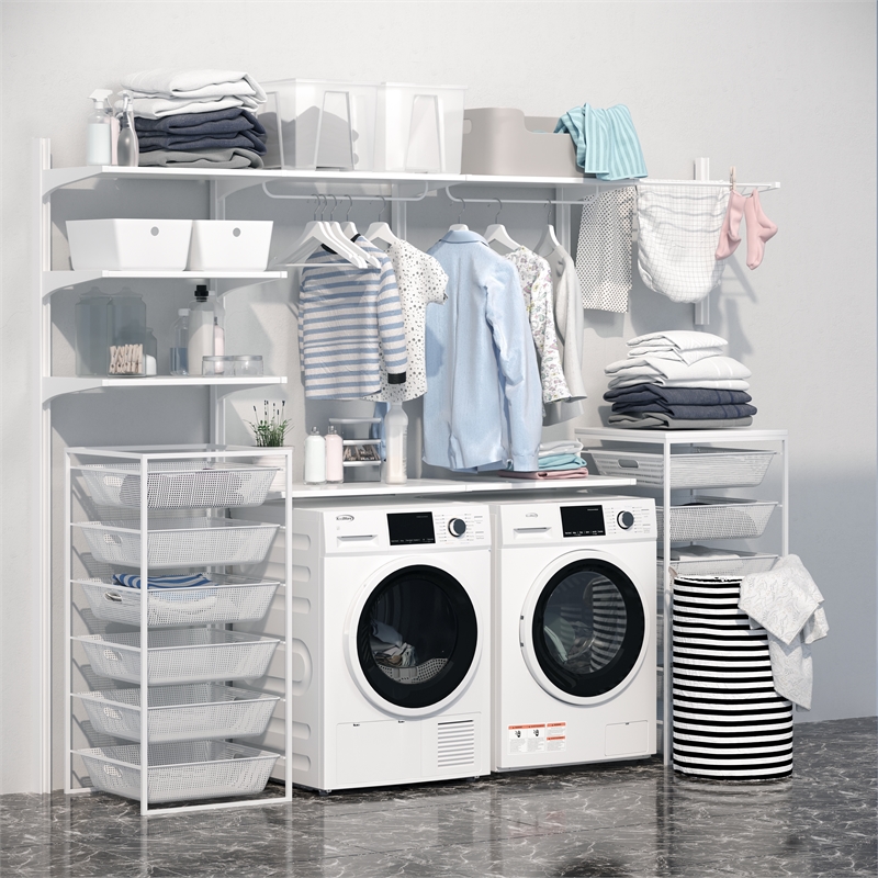 Pemberly Row 4.4 cu. ft. 240V Large Capacity Stackable Ventless Front Load Dryer