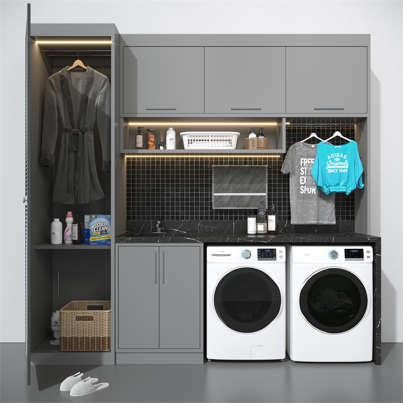 Pemberly Row 8 cu. ft. Large Stackable Vented Electric Front Load Dryer - 240V