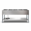 Pemberly Row Five Pan Open Well Electric Steam Table with Undershelf 240V