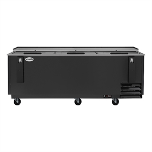 Pemberly Row 95&quot Bottle Cooler in Black with Built-In Opener & 30 cu. ft.