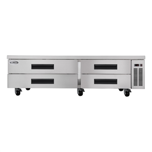 Pemberly Row 84&quot Chef Base Refrigerator Storage Cabinet for Cold Foods
