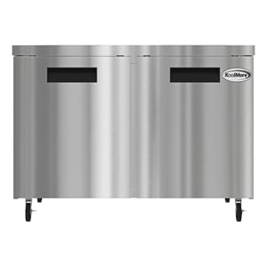 Pemberly Row 48&quot Two Door Commercial Undercounter Refrigerator in 11 cu. ft.