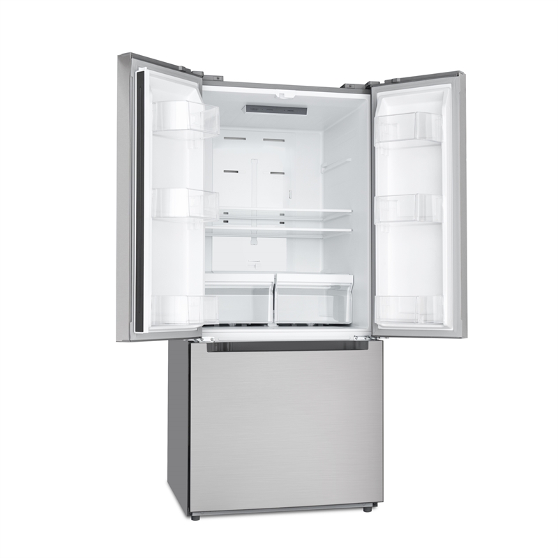 Pemberly Row 185 cu. ft. Stainless Steel French Door Refrigerator in Silver