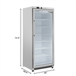 Pemberly Row 21 cu. ft. Freezer with Glass Door in White - Manual Defrost
