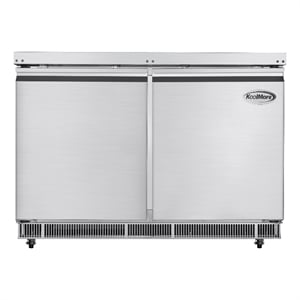 Pemberly Row 48&quot Commercial Refrigerated Prep Station Cold Table Refrigerator