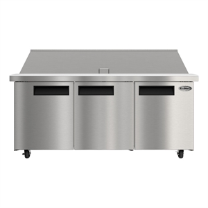 Pemberly Row 70&quot Commercial 3-Door Refrigerated Mega Salad & Sandwich Prep Table