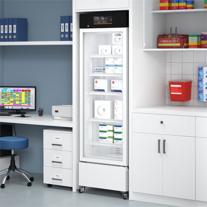 Pemberly Row 11 cu. ft. Pharmacy Refrigerator with Multi-Level Emergency Alarms