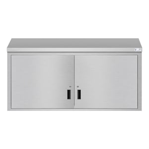 Pemberly Row 60&quot Kitchen Wall Cabinet with Hinged Doors & 2 shelves in Steel