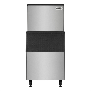 Pemberly Row 500lbs Steel Air Cooled Commercial Ice Machine with 375lbs Storage