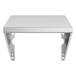 Pemberly Row 14&quot Rugged & Durable Side Shelf for Commercial Outdoor Grill Steel