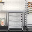 Pemberly Row 3-Drawer Commercial Free Standing Warming Drawer in Stainless Steel