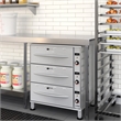 Pemberly Row 3-Drawer Commercial Free Standing Warming Drawer in Stainless Steel