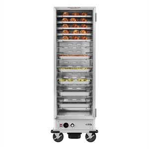 Pemberly Row 33&quot Commercial Non-Insulated Heated Holding Cabinet in Silver