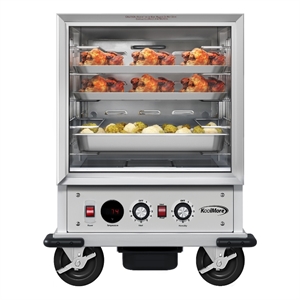 Pemberly Row Silver 33&quot Commercial Half Size Non-Insulated 5-Pan Holding Cabinet