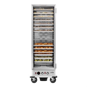 Pemberly Row 33&quot Commercial Insulated Heated Holding/Proofing Cabinet in Silver