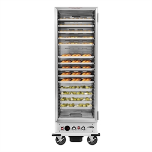 Pemberly Row 33&quot Non-Insulated Glass Door Heated Holding/Proofing Cabinet Silver