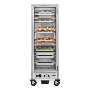 Pemberly Row 33&quot Commercial Insulated Heated Holding/Proofing Cabinet in Silver