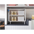 Pemberly Row 3-Shelve Commercial Take Out Warmer Cabinet w/ Touch Screen-Steel