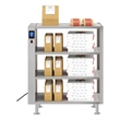 Pemberly Row 4-Shelve Commercial Take Out Warmer Cabinet w/ Touch Screen Steel