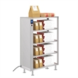Pemberly Row 5-Shelves Commercial Take Out Warmer Cabinet w/ Touch Screen Steel