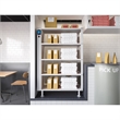 Pemberly Row 5-Shelves Commercial Take Out Warmer Cabinet w/ Touch Screen Steel