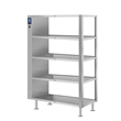 Pemberly Row 5-Shelves Commercial Take Out Warmer Cabinet w/ Touch Screen Steel
