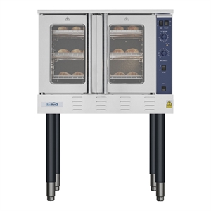 Pemberly Row 38&quot Full Size Single Deck Commercial LP Convection Oven 54000 BTU