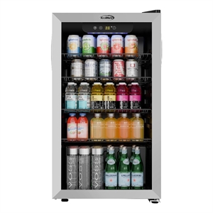 Pemberly Row 18&quot 32 cu. ft. Beverage Refrigerator Merchandiser with Steel