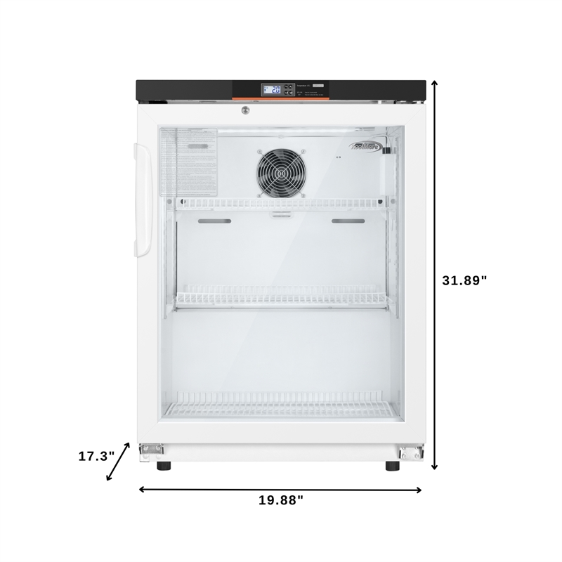 Pemberly Row 45 cu. Ft. Countertop Pharmacy Refrigerator with Emergency Alarms