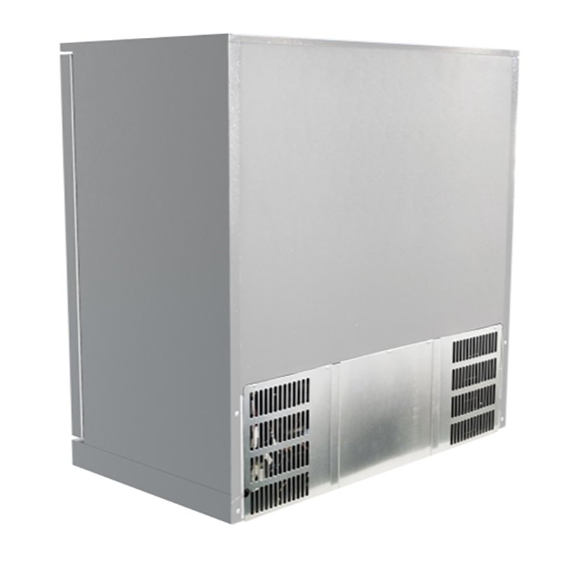 Pemberly Row 2-Door Stainless Steel Back Bar Cooler Refrigerator in Silver