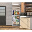 Pemberly Row 1-Door Stainless Steel Back Bar Cooler Refrigerator in Silver