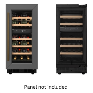 Pemberly Row Reserve 15&quot Under-Counter Panel Ready Dual Zone w/ Wine Cooler