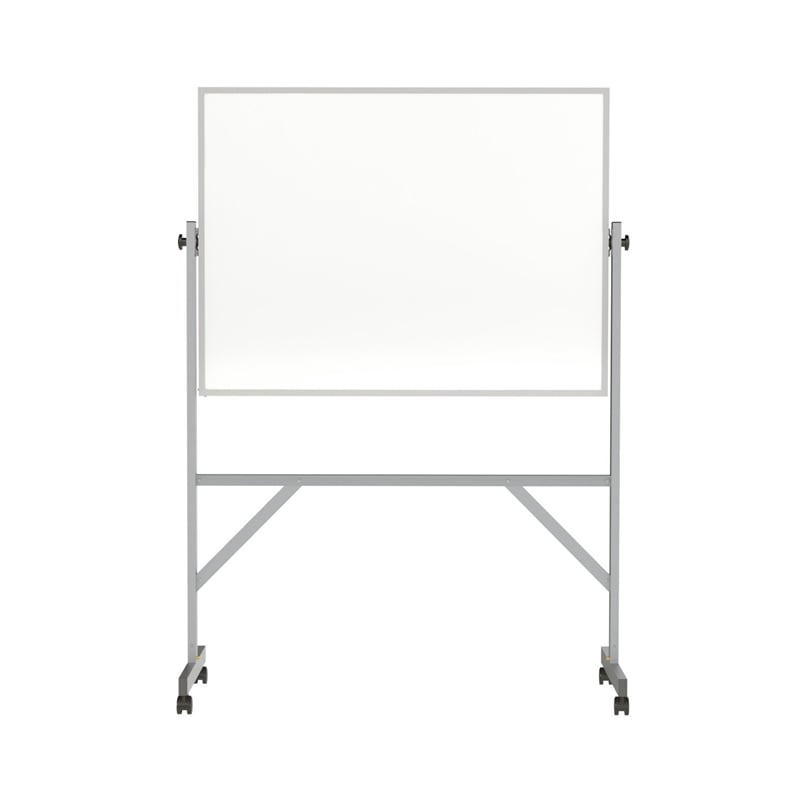 Pemberly Row Vinyl 3' H x 4' W Reversible Non-Magnetic Whiteboard in White